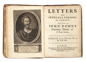 DONNE, JOHN. Letters to Severall Persons of Honour. 1651